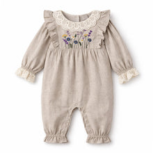 Load image into Gallery viewer, Embroidered Wildflower Romper