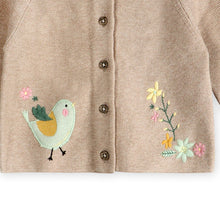 Load image into Gallery viewer, Bird Embroidered Cardigan