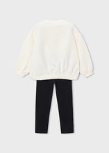 Load image into Gallery viewer, Girl Printed Sweatshirt and Leggings Set