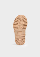 Load image into Gallery viewer, Baby Leather And Knit Biker Ankle Boots