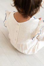 Load image into Gallery viewer, Embroidered Flowers Romper w/ Headband