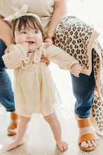 Load image into Gallery viewer, Crochet Flowers Tulle Dress w/ Headband