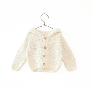 Knitted Button Hoodie