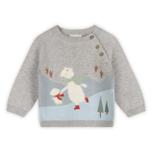 Load image into Gallery viewer, Skating Polar Bear Jacquar Sweater