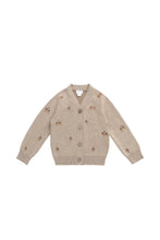 Load image into Gallery viewer, Easton Cardigan - Forest Acorns Cashew Marle