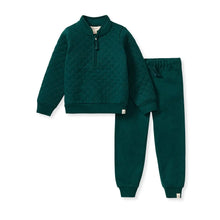 Load image into Gallery viewer, Green Quilted Outfit Set