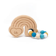 Load image into Gallery viewer, Rainbow Wooden Teether