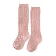 Load image into Gallery viewer, Shades of Pink Cable Knit Socks