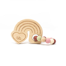 Load image into Gallery viewer, Rainbow Wooden Teether