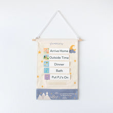 Load image into Gallery viewer, Routines Visual Schedule - Slumberkins Wall Hang