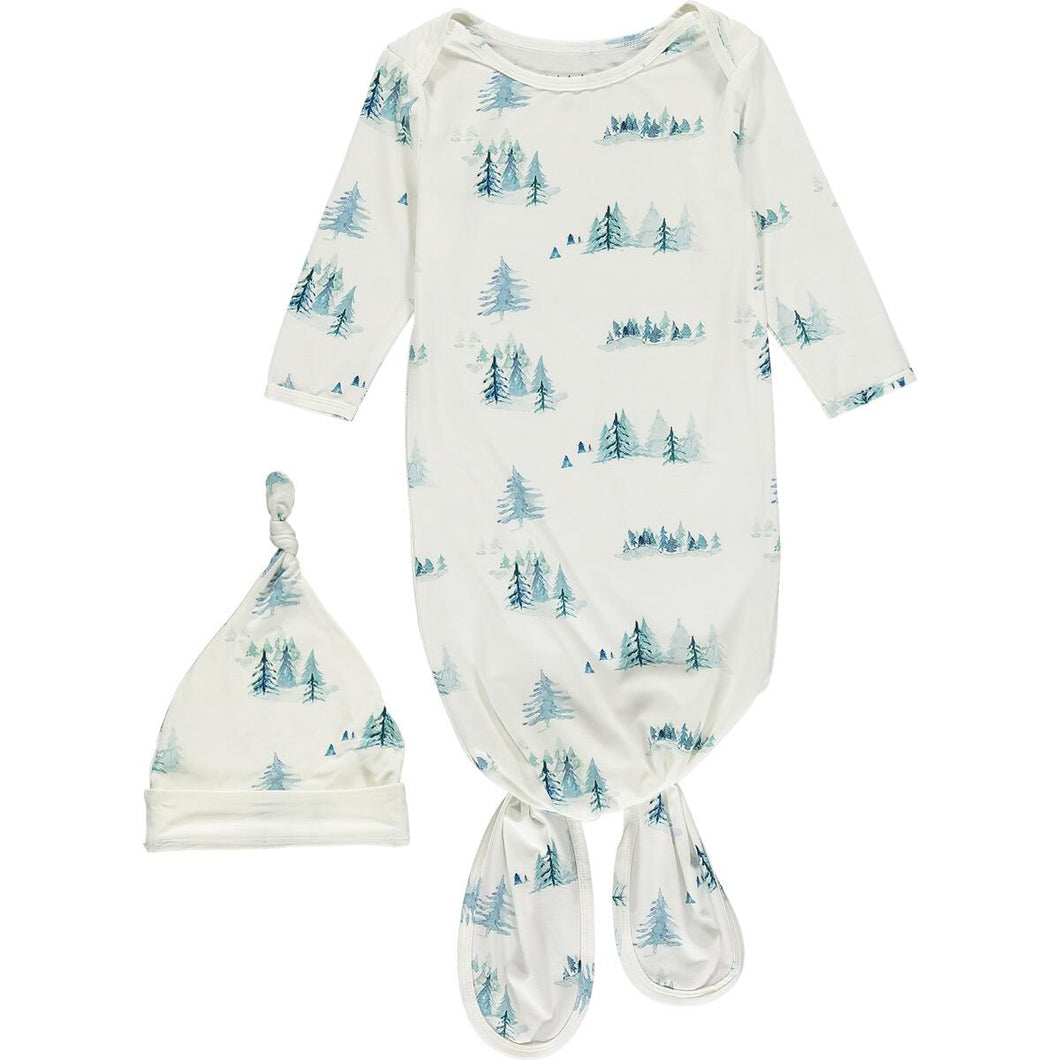 Winter Landscape Gown & Hat