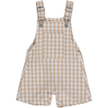 Load image into Gallery viewer, Galleon Beige Plaid Overalls

