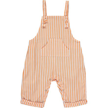 Load image into Gallery viewer, Orange Stripe Ahoy Overalls
