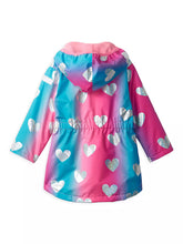 Load image into Gallery viewer, Fun Hearts Microfiber Raincoat
