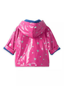 Glitter Stars Baby Raincoat