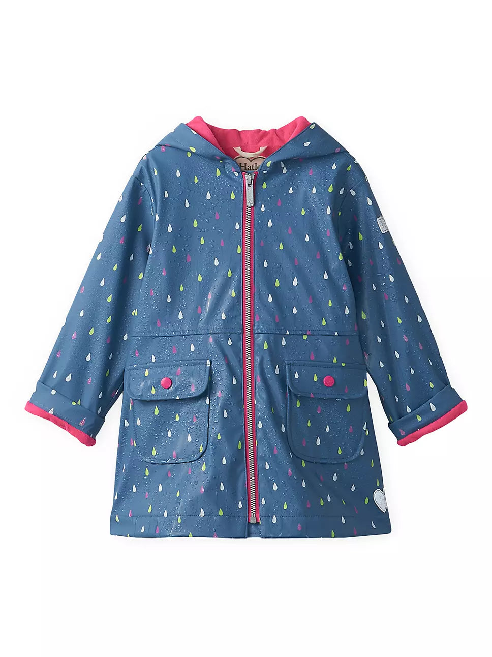 Tint Raindrops Peplum Raincoat