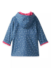 Load image into Gallery viewer, Tint Raindrops Peplum Raincoat
