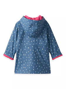 Tint Raindrops Peplum Raincoat