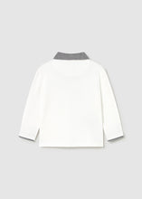 Load image into Gallery viewer, Baby Boy White/Grey Polo
