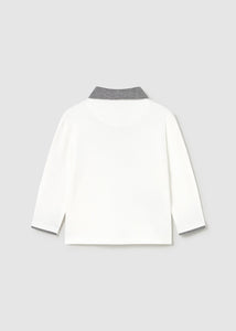 Baby Boy White/Grey Polo