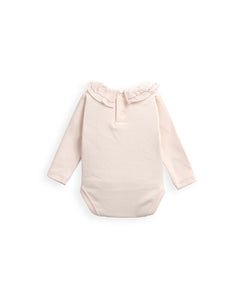 Blush Ruffle Collar Bodysuit
