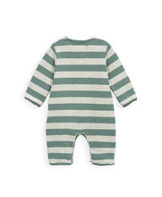 Load image into Gallery viewer, Sage Green Stripe Long Sleeve Jumpsuit
