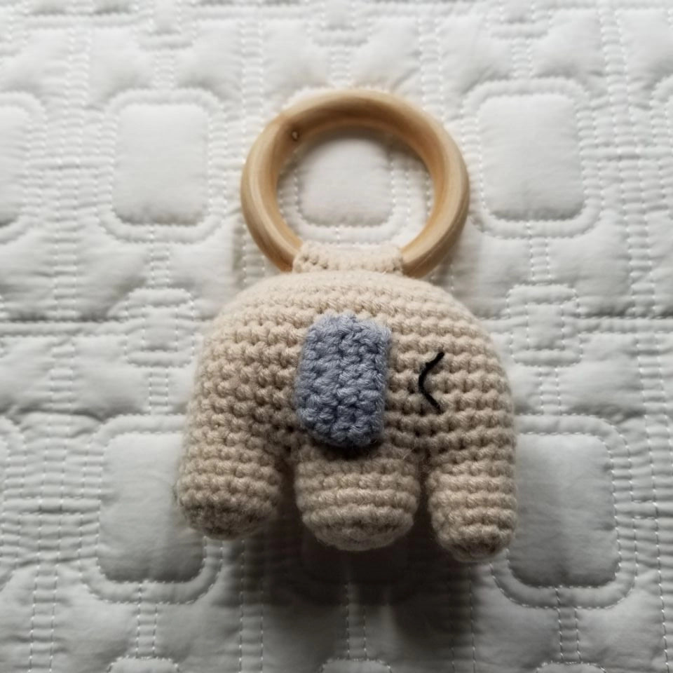 Crochet Knitted Rattle Toy