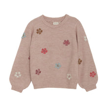 Load image into Gallery viewer, Embroidered Flowers Sweater
