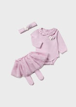 Load image into Gallery viewer, Violet Flower Bodysuit &amp; Tutu Set
