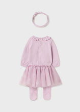 Load image into Gallery viewer, Violet Flower Bodysuit &amp; Tutu Set
