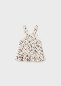 Floral Corduroy Overall Dress