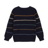 Load image into Gallery viewer, Navy Striped Knit Sweater
