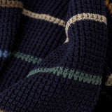 Load image into Gallery viewer, Navy Striped Knit Sweater
