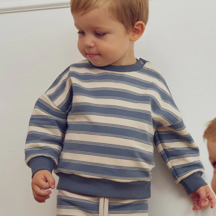 Boys Striped Sweatpant Set