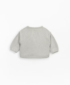 Woven Jersey Cardigan