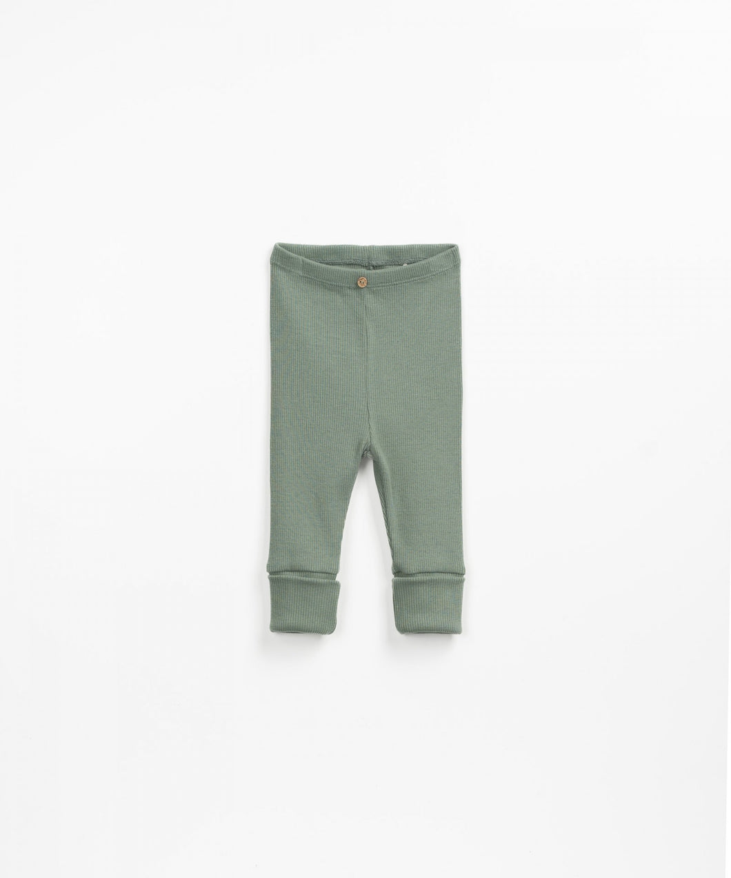 Green Ribbed Leggings