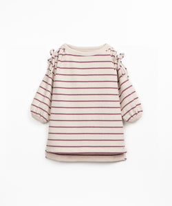 Gathered Stripe Dress