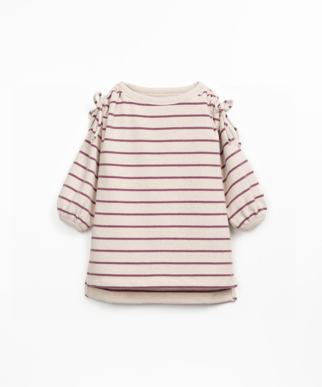 Gathered Stripe Dress