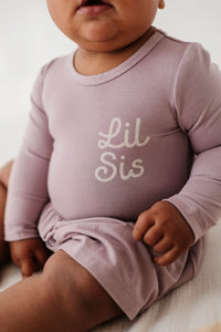 Lil Sis Bodysuit Dress Set w/ Bow