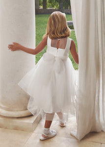 White Shimmer Tulle Dress