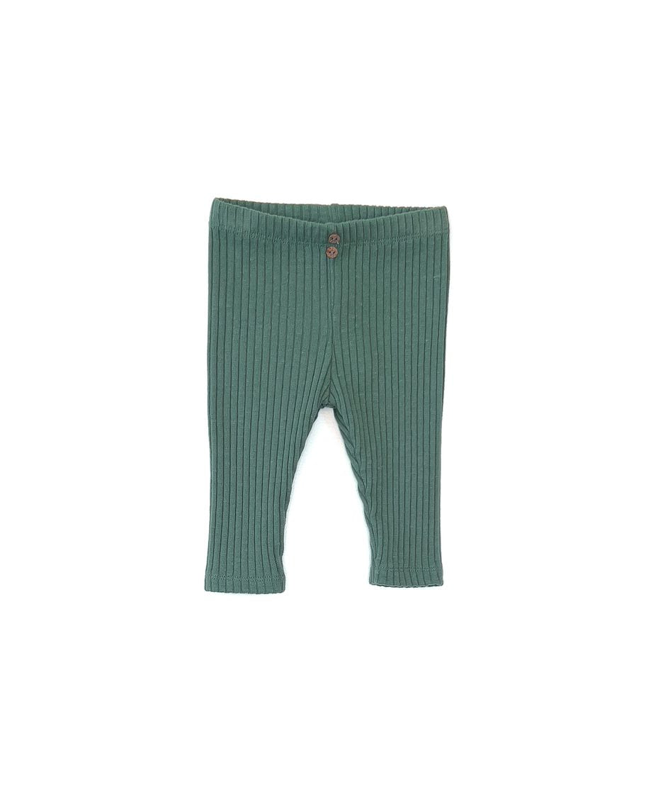 Baby Ribbed Button Legging