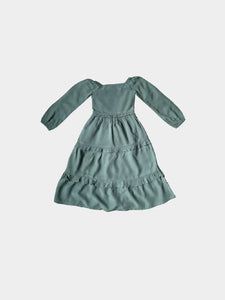 Maxi Ruffle Pine Dress