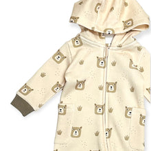 Load image into Gallery viewer, Hooded Zipper Fleece Romper
