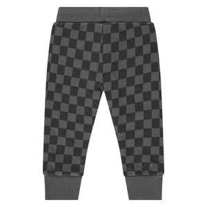 Charcoal Checkered Sweatpant