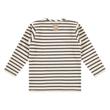 Load image into Gallery viewer, Grey Stripe Long Sleeve w/ Pocket
