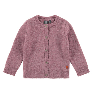 Plum Button Cardigan