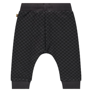 Baby Charcoal Checkered Sweatpant