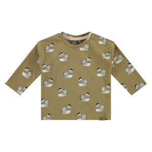French Snail Long Sleeve Tee