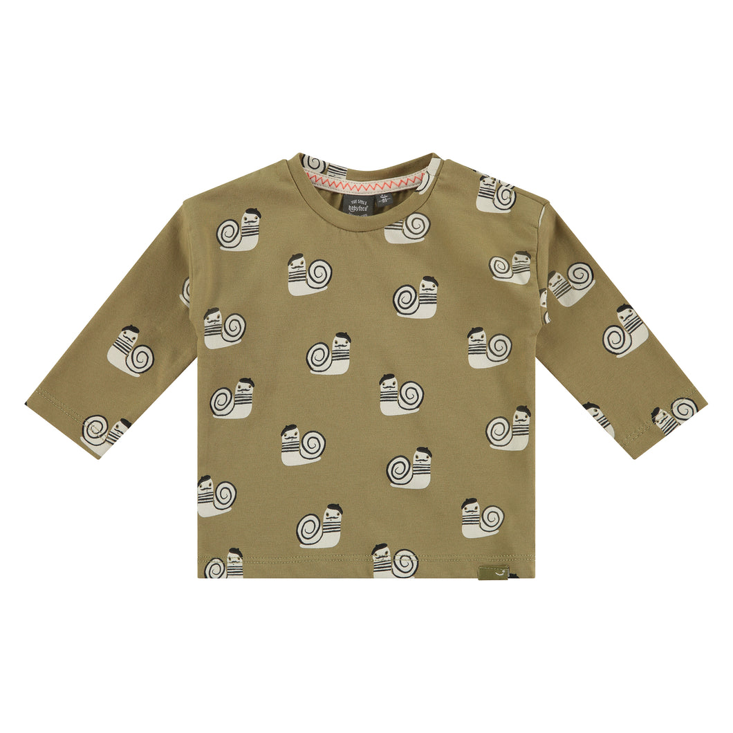 French Snail Long Sleeve Tee