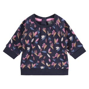 Blue Floral Sweatshirt